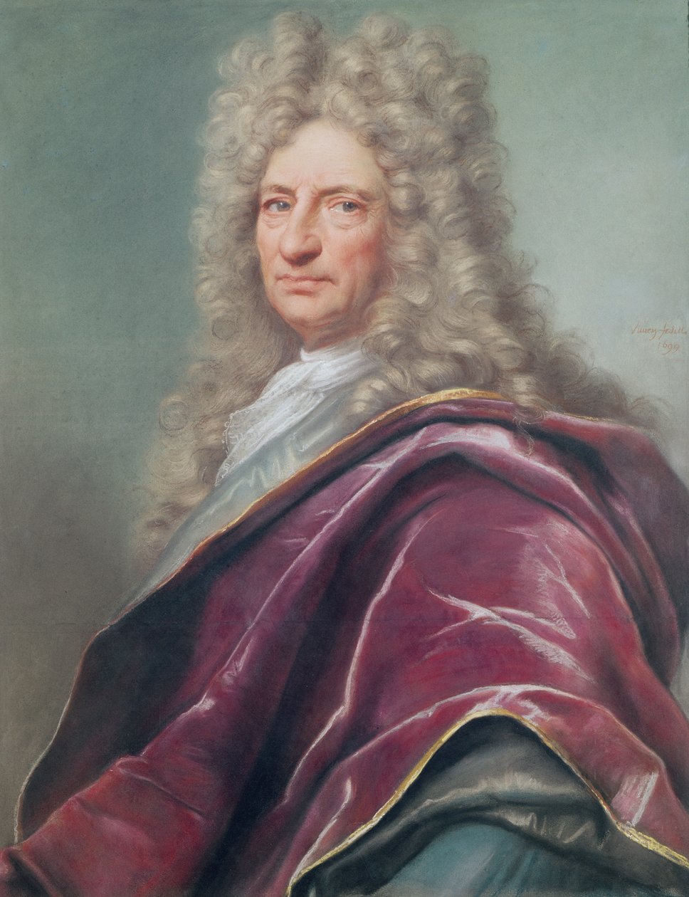 صموئيل برنارد ، Comte de Coubert ، 1699 (باستيل على ورق) بواسطة جوزيف فيفيان