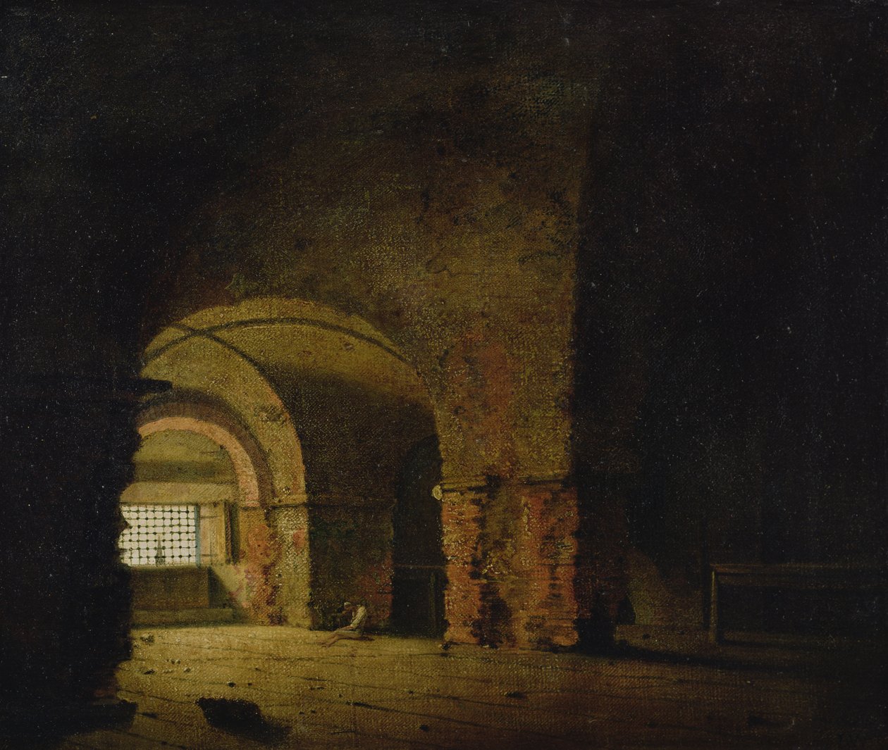 السجين ، 1787-90 بواسطة جوزيف رايت من ديربي