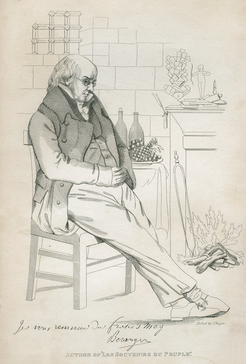 بيير جان دي بيرانجر (1780-1857) بواسطة جوزيف ييغر