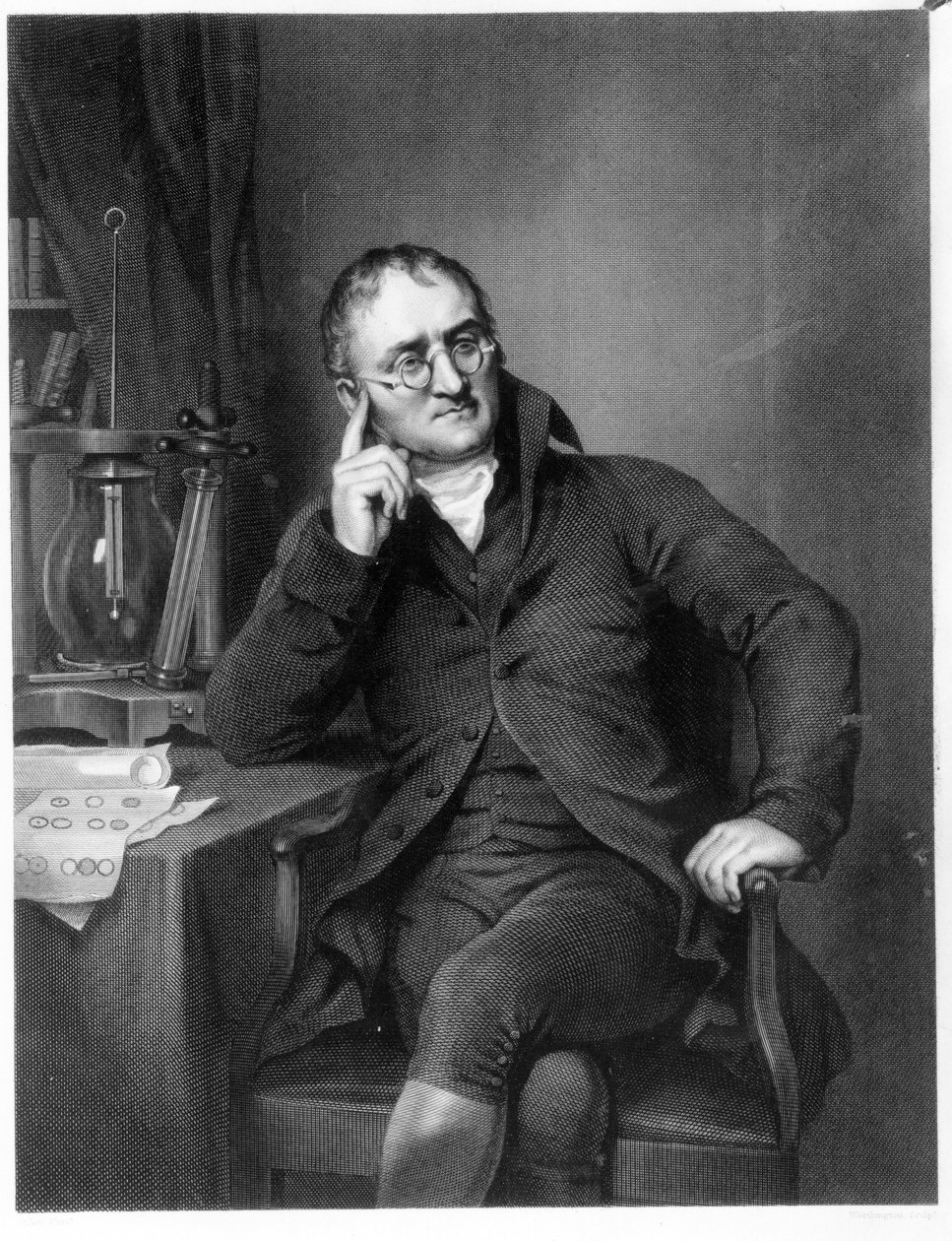 جون دالتون ، نقشها ويليام هنري ورثينجتون ، c.1814 بواسطة جوزيف ألين