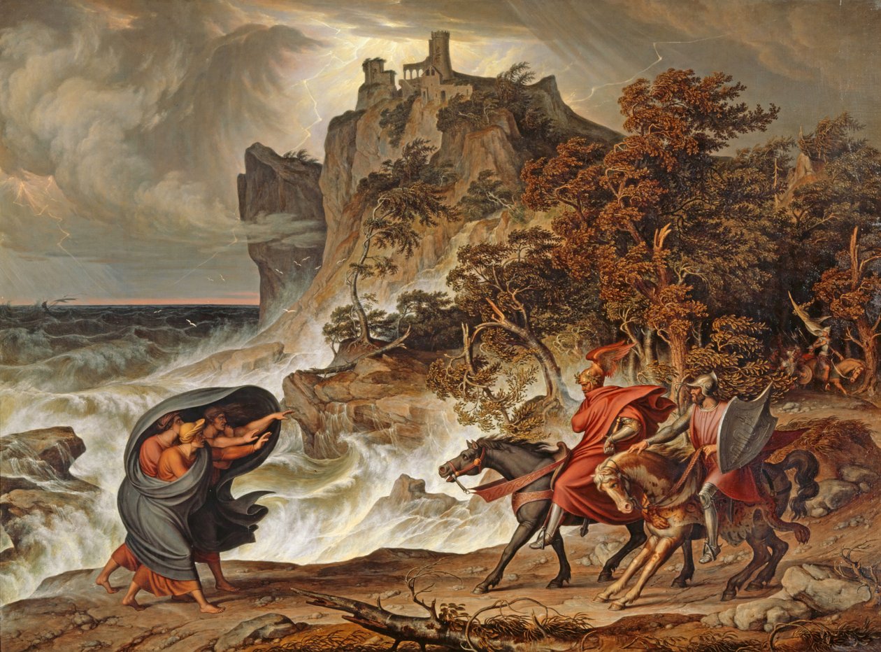 ماكبث والسحرة ، 1829-30 بواسطة جوزيف انطون كوخ