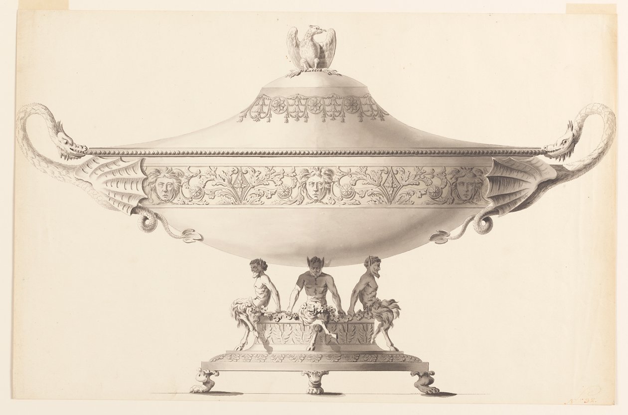 تصميم ل Tureen بواسطة جوزيف انطون سيثالر الثاني