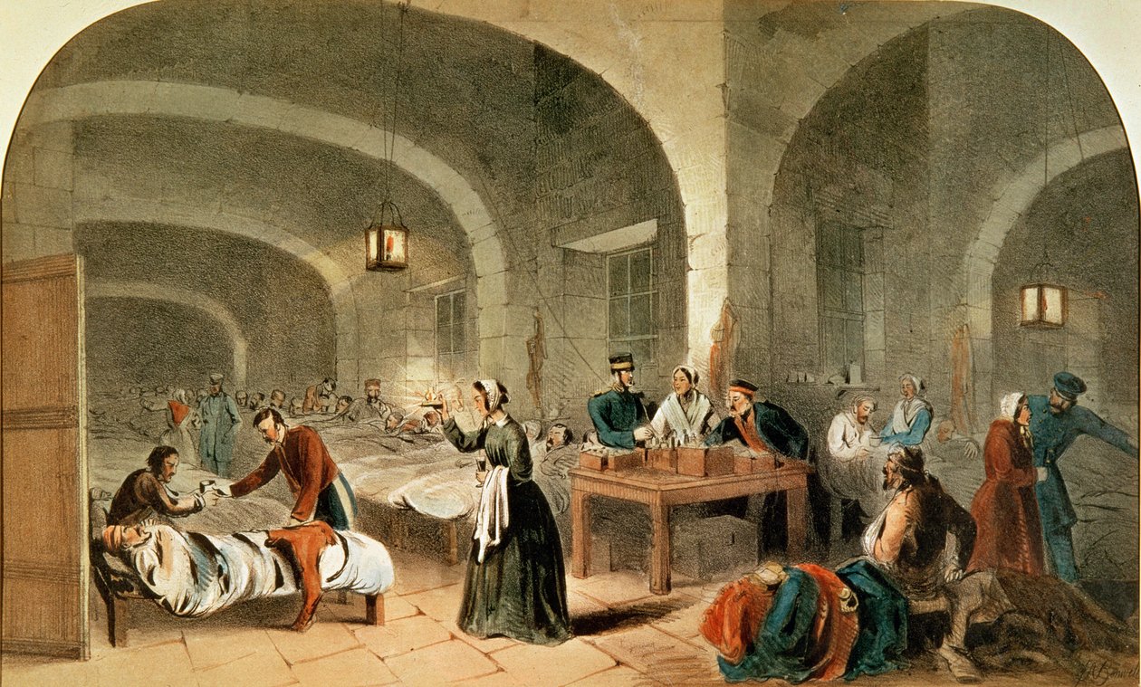 رسم تخطيطي لجناح في مستشفى سكوتاري ، ج 1856 بواسطة جوزيف أوستن بينويل