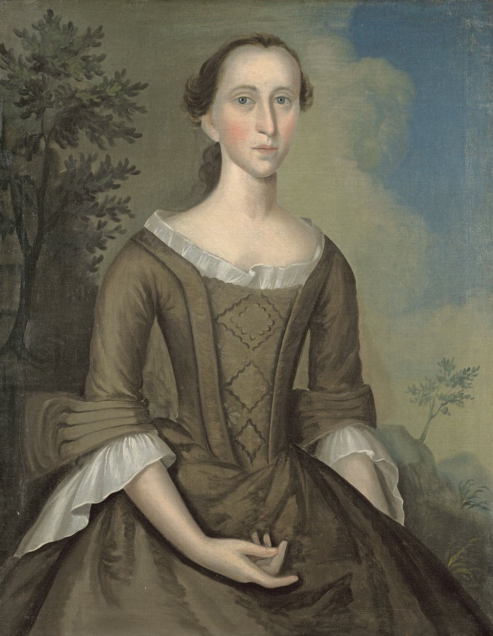 السيدة John Haskins (nee Hannah Upham) 1759 (انظر أيضًا 228089) بواسطة جوزيف بادجر