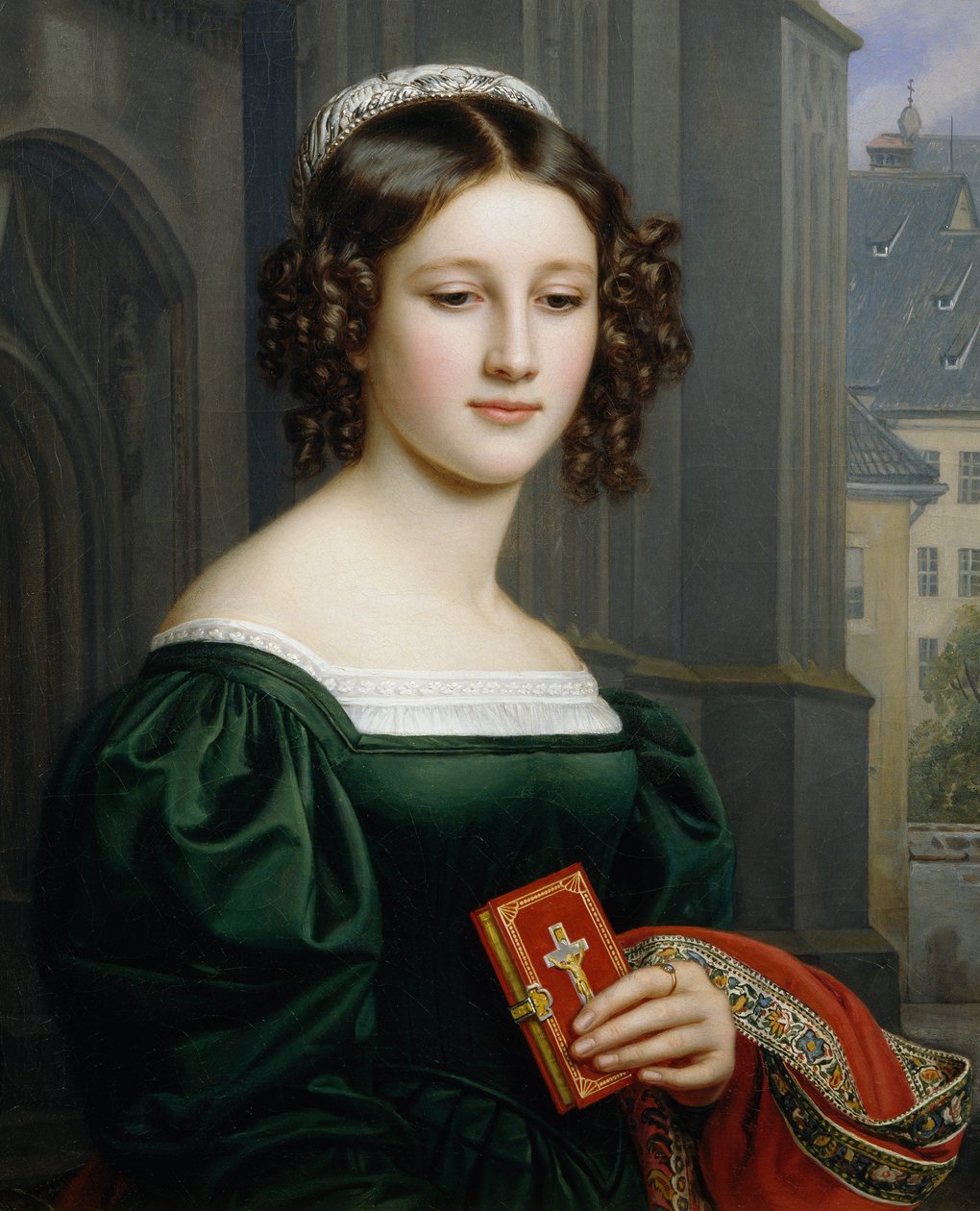 Portrait of Anna Hillmaier بواسطة جوزيف كارل ستيلر