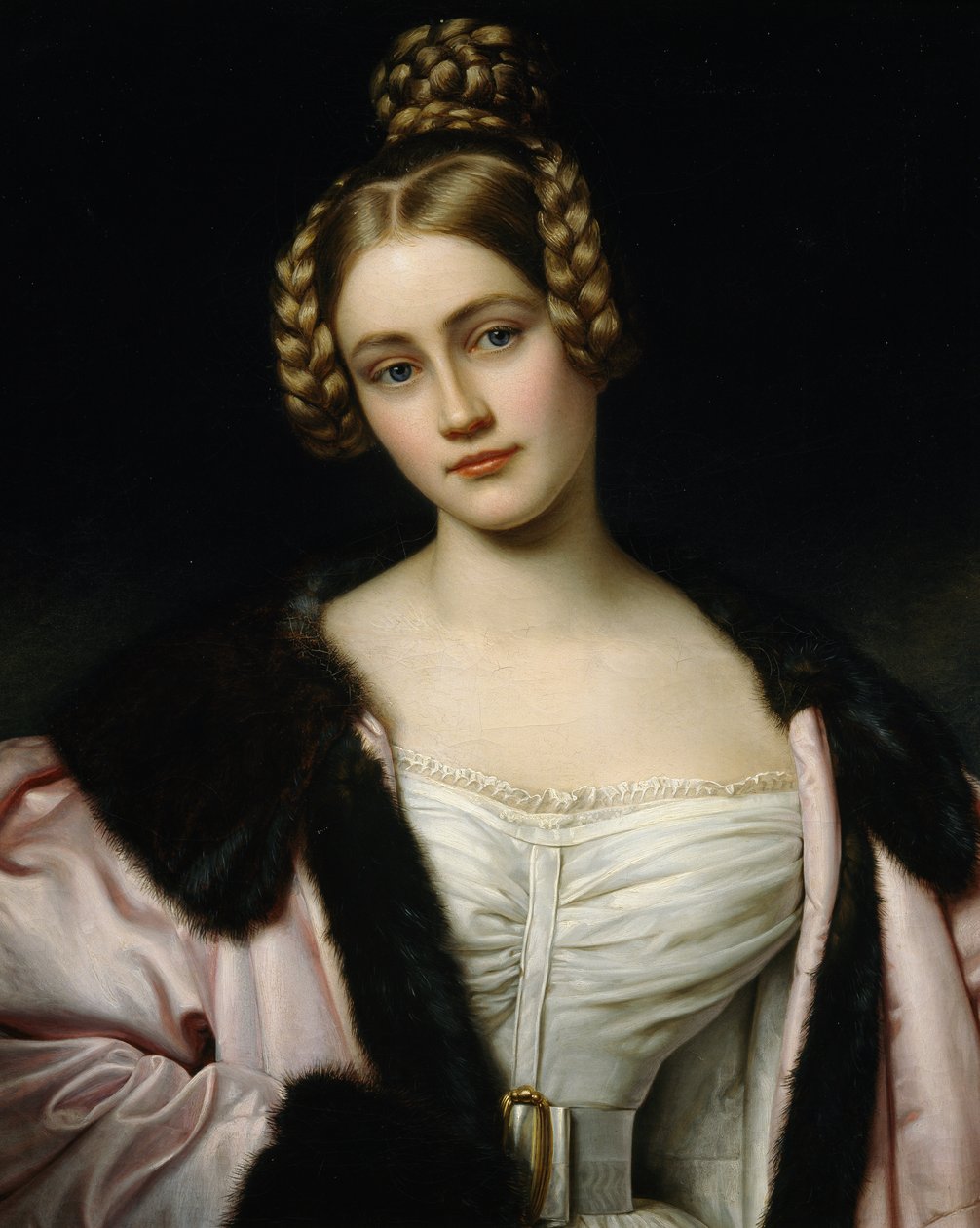 Portrait of Caroline Grafin Holnstein (1815-59) بواسطة جوزيف كارل ستيلر