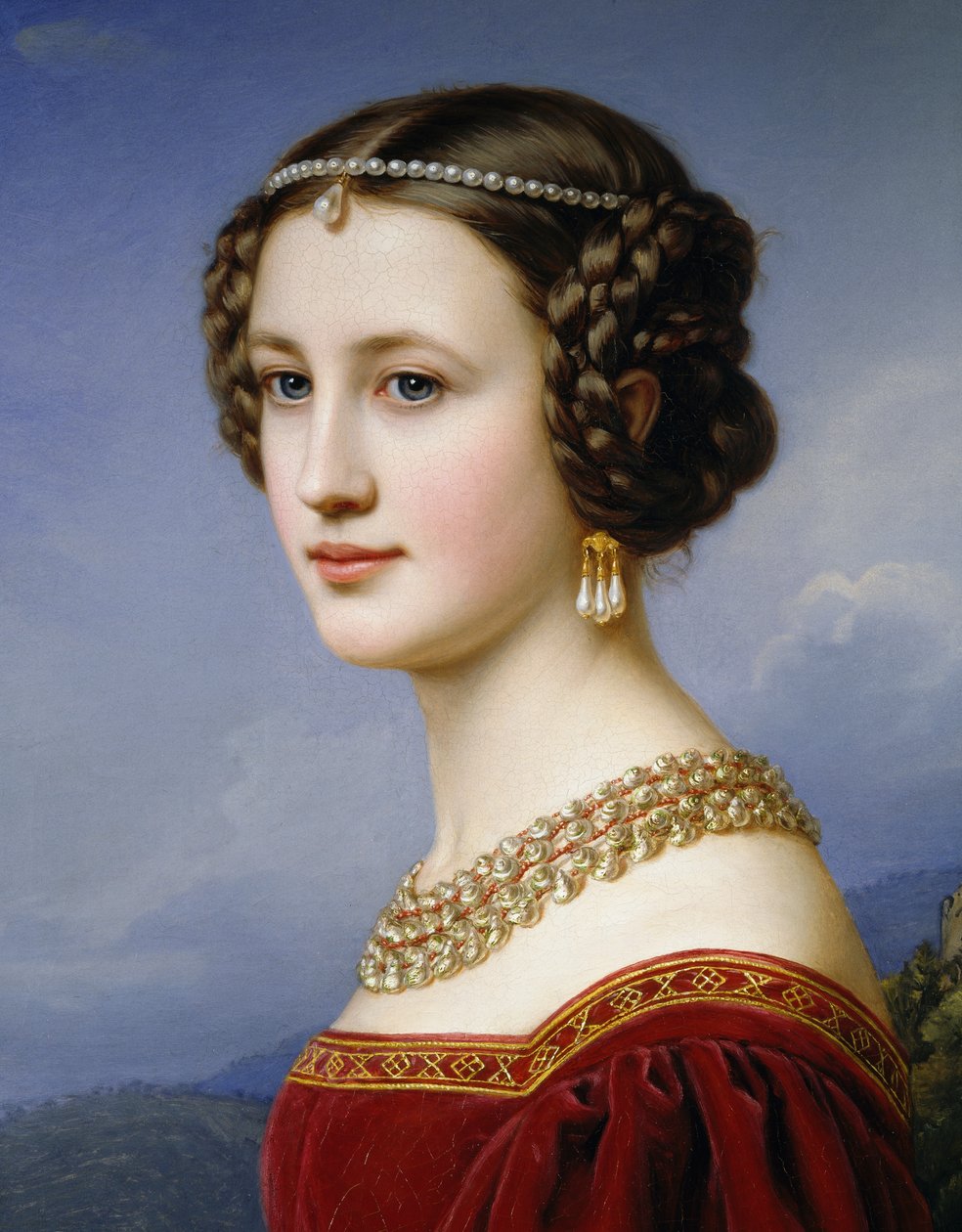 Portrait of Cornelia Vetterlein بواسطة جوزيف كارل ستيلر