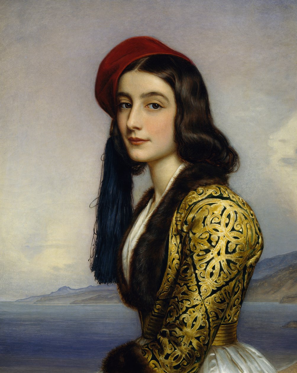 Portrait of Khatarina Botzaris بواسطة جوزيف كارل ستيلر