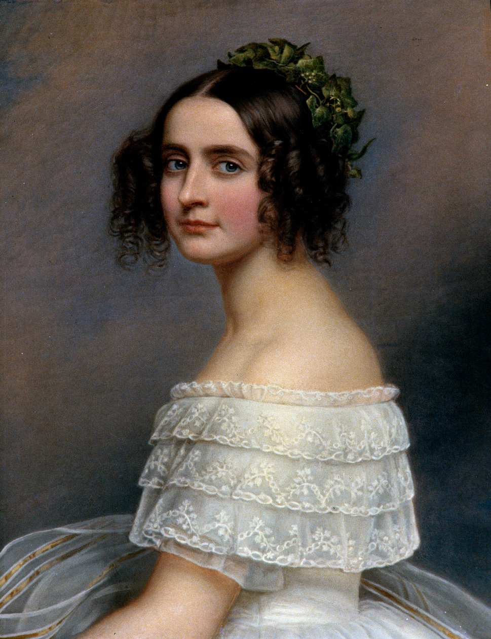 صورة للأميرة ألكسندرا دي بافيير (ألكسندرا أمالي فون بايرن ، ألكسندرا بافاريا) (1826-1875) - رسم لجوزيف كارل ستيلر (1781-1858) إي سي. اليس بواسطة جوزيف كارل ستيلر