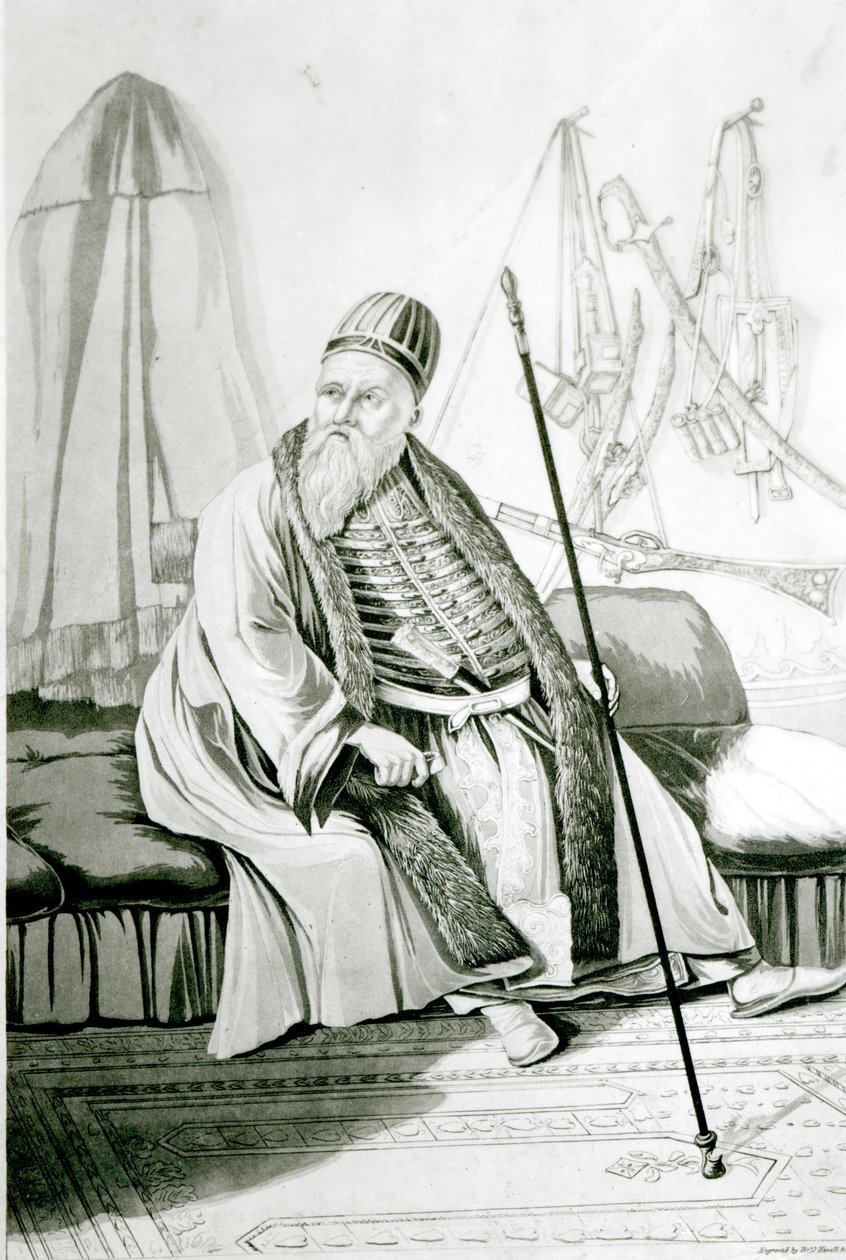 صورة علي باشا من يانينا ، نقشها روبرت هافيل ، 1822 بواسطة جوزيف كارترايت