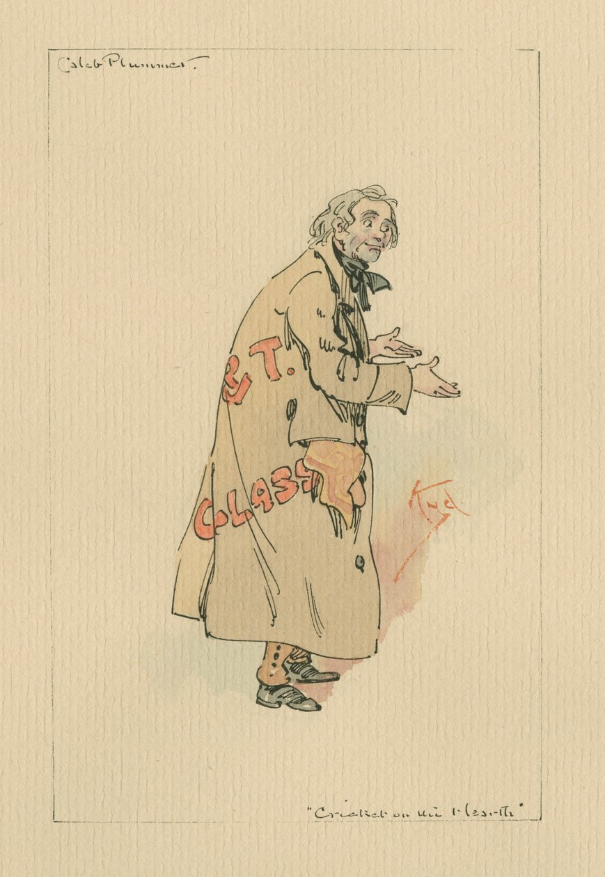 Caleb Plummer - The Cricket on the Hearth ، c.1920s (قلم وحبر مع مرحاض على ورق) بواسطة جوزيف كلايتون كلارك
