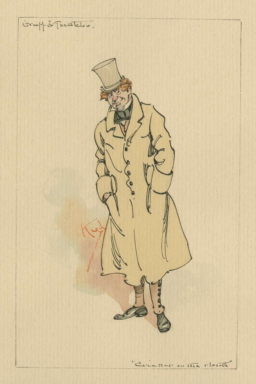 Gruff und Tackleton - The Cricket on the Hearth ، c.1920s (قلم وحبر مع مرحاض على ورق) بواسطة جوزيف كلايتون كلارك