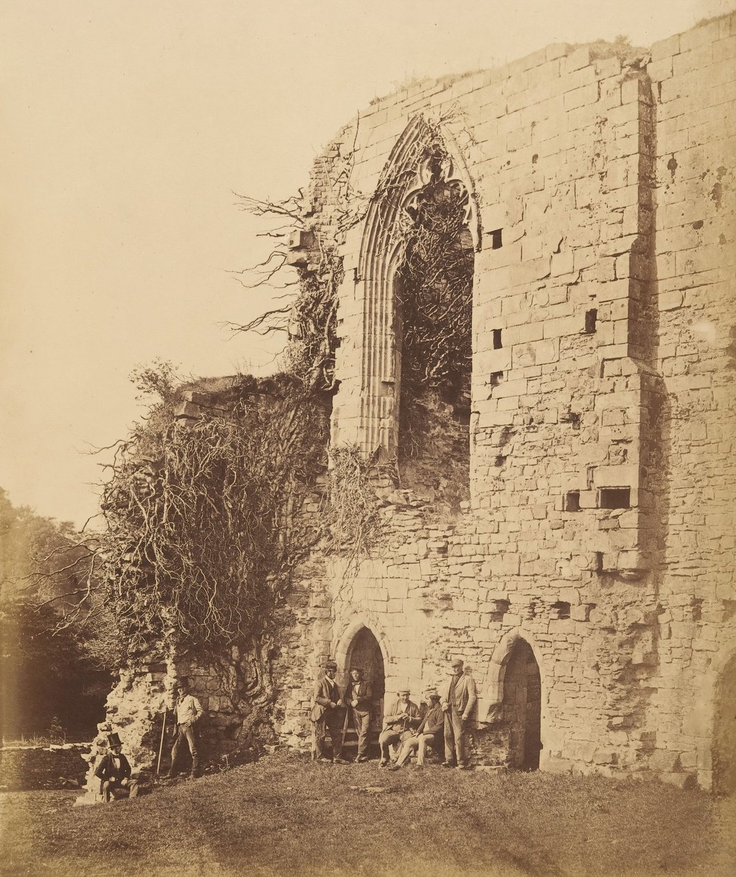 دير إيزبي. من الشرق ، 1850. بواسطة جوزيف كوندال