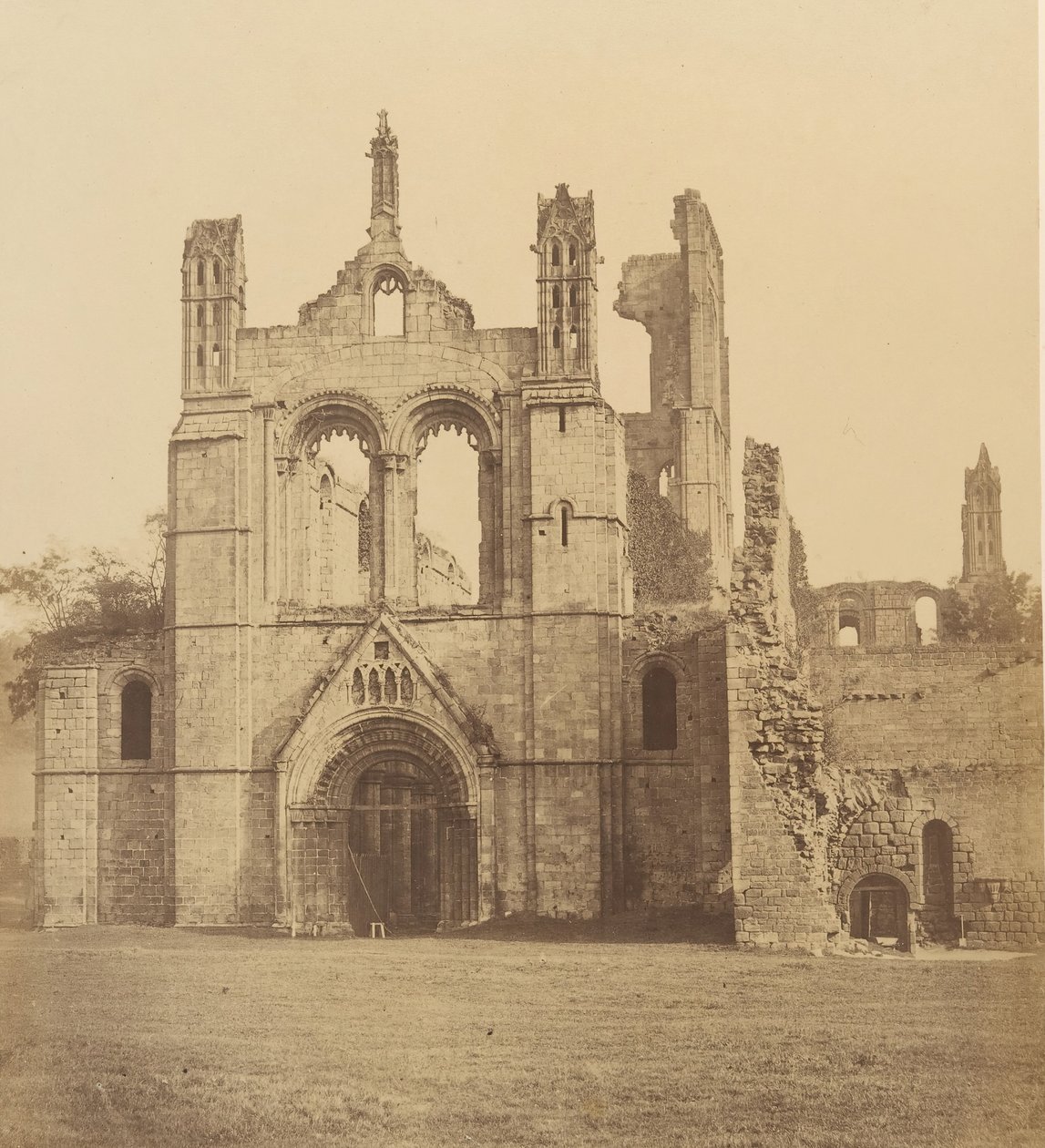 دير كيركستال. من الغرب ، 1850. بواسطة جوزيف كوندال