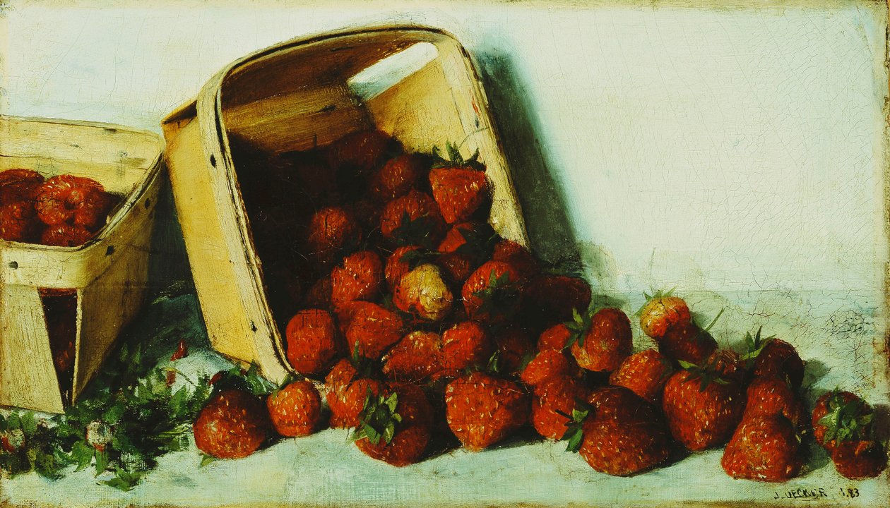 سلة الفراولة ، 1883 بواسطة جوزيف ديكر