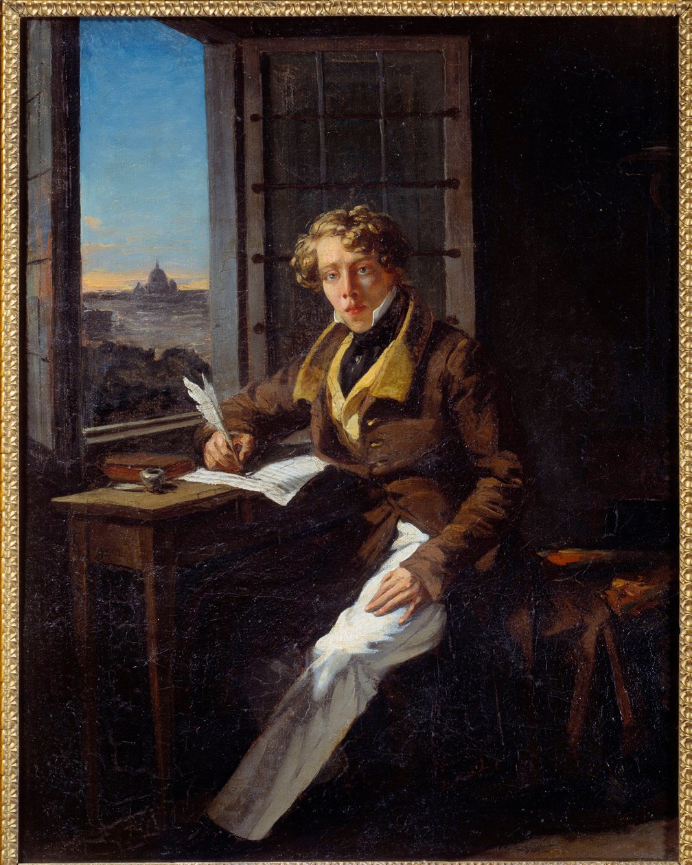 صورة للمؤلف الموسيقي فيكتور ريفوس (1798-1838) لوحة جوزيف كورت (1797-1865) 1822 صن. 0،46x0،37 م روان ، متحف الفنون الجميلة بواسطة جوزيف ديزاير كورت