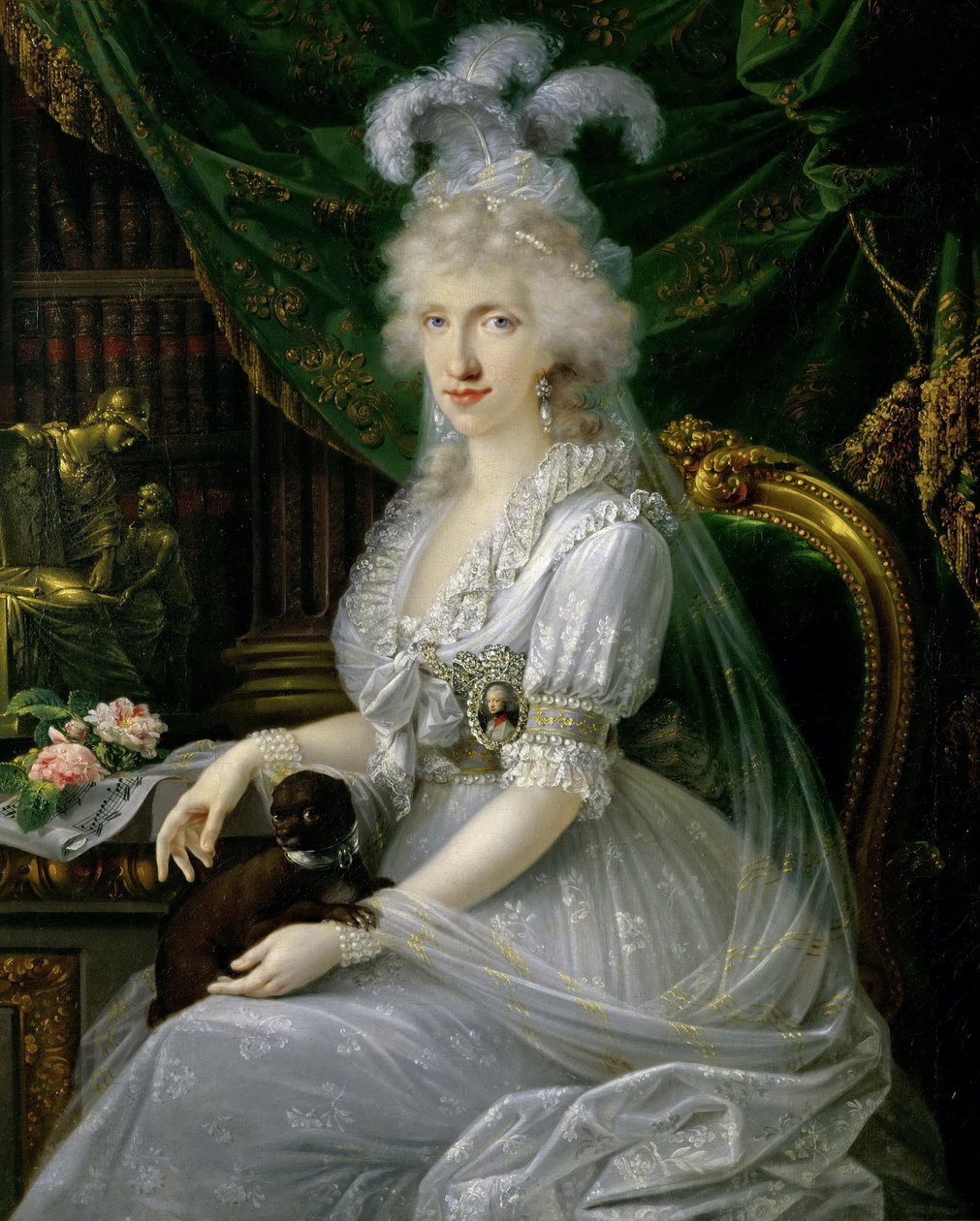 الأميرة لويزا ماريا من نابولي وصقلية 1773-1802 ، 1797 بواسطة جوزيف دورفميستر