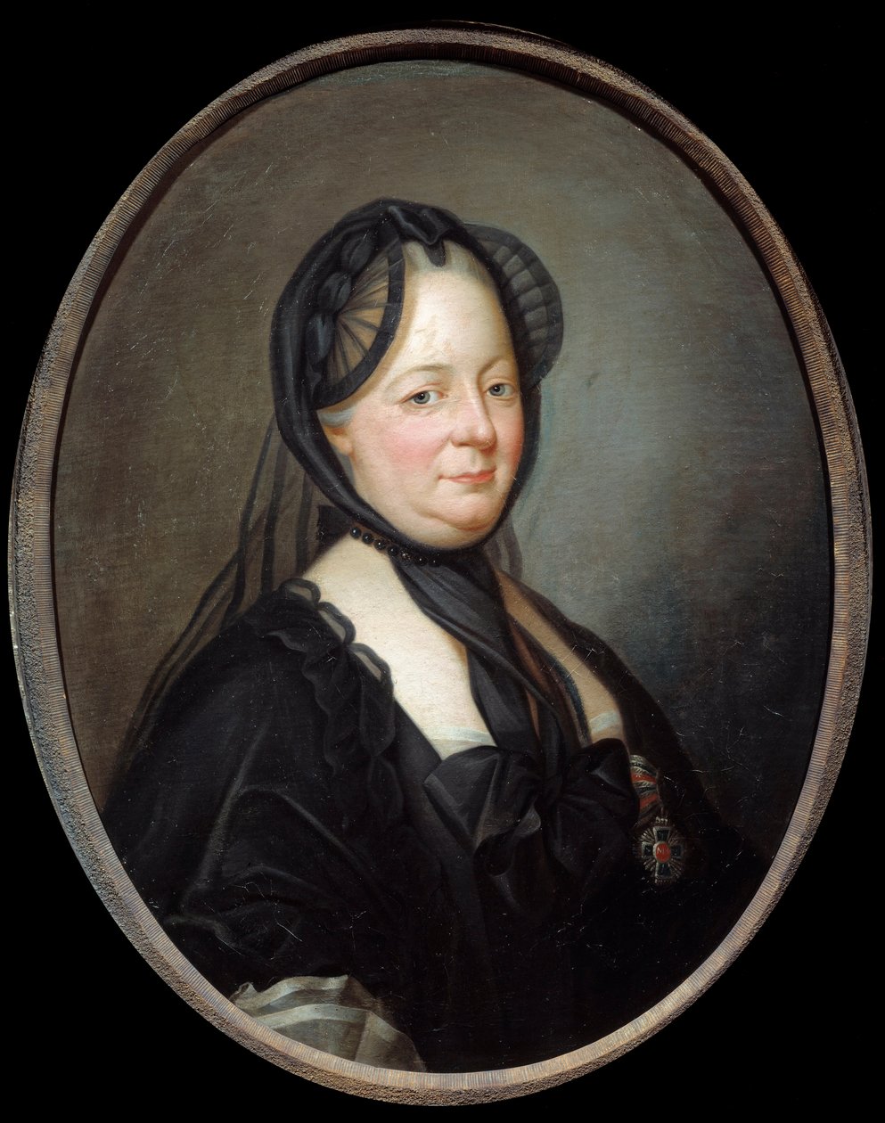 صورة لماري تيريز من النمسا (1717-1780) ، إمبيراتريس ملكة المجر ولوحة بوهيم لجوزيف دوكرو (1735-1802) شمس القرن الثامن عشر. 0،8x0،65 م - صورة لماري تيريز من النمسا (1717-1780) ، إمبراطورة ملكة المجر وبوهيميا. لوحة بواسطة جوزيف دوكرو