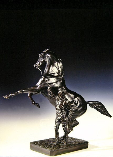 تربية الخيل الأصيل والعريس (برونزي) بواسطة جوزيف إدغار بوهم