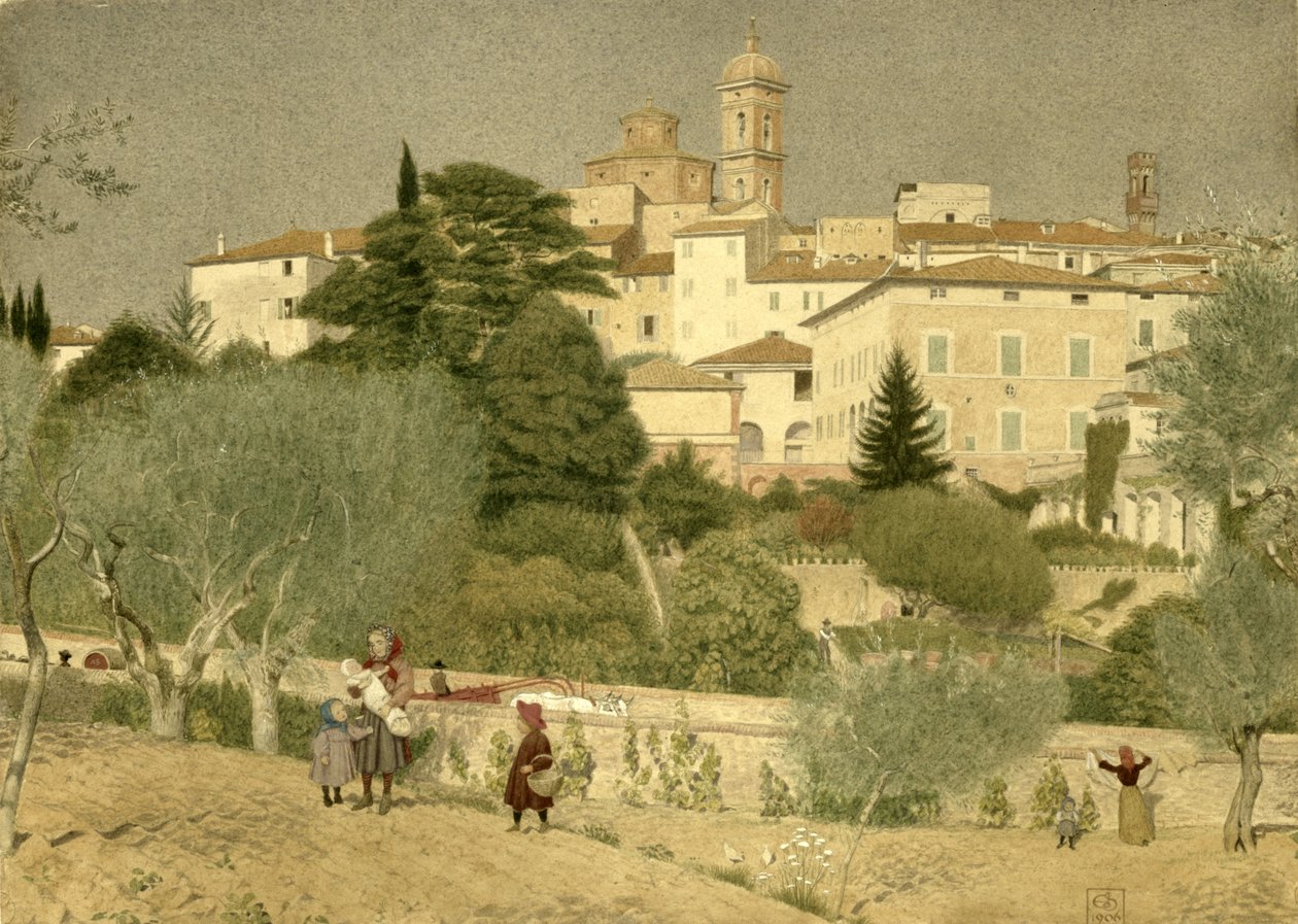 في توسكانا ، 1906 (مرحاض على ورق) بواسطة جوزيف إدوارد سوثال