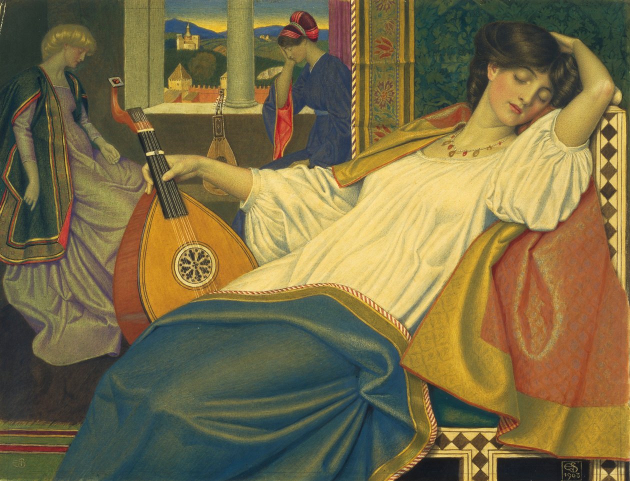 الجمال النائم ، 1908 بواسطة جوزيف إدوارد سوثال