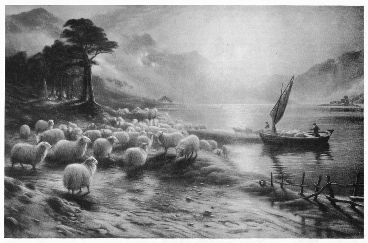 العبارة على البحيرة ، c1890 ، 1911 بواسطة جوزيف فاركوهارسون