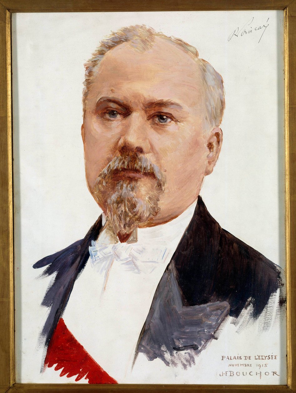 صورة لريموند بوانكاريه (1860-1934) رئيس الجمهورية. رسم جوزيف فيليكس بوشر (1853-1937) القرن العشرين صن. 0،33x0،24 م انتبه! قد يخضع استخدام هذا العمل لطلب إذن من طرف ثالث أو رسوم إضافية بواسطة جوزيف فيليكس بوشور