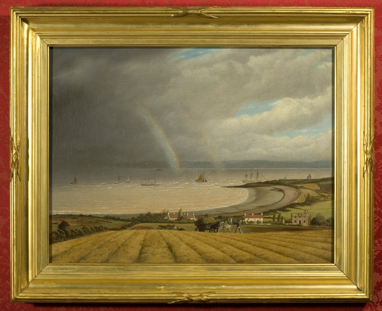 A View from Portishead towards Wales (oil on canvas) بواسطة جوزيف فرانسيس ووكر