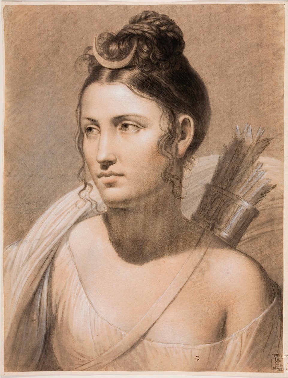 "ديان" (ديانا) باستيل لجوزيف فرانسوا دوك (1762-1829) متحف جرونينج في القرن الثامن عشر ، بروج بواسطة جوزيف فرانسوا دوك