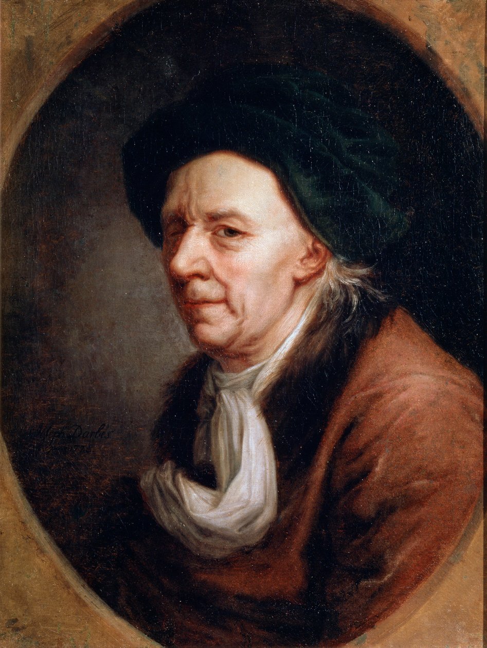 صورة للرياضي ليونارد أويلر ، 1707-1783 ، اللوحة الألمانية في القرن الثامن عشر بواسطة جوزيف فريدريش أوغست داربيس