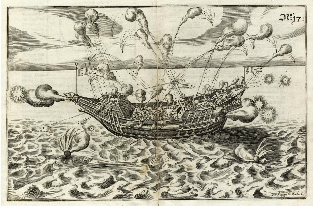 رسم توضيحي من Naval Architecture von J. Furttenbach بواسطة جوزيف فورتنباخ