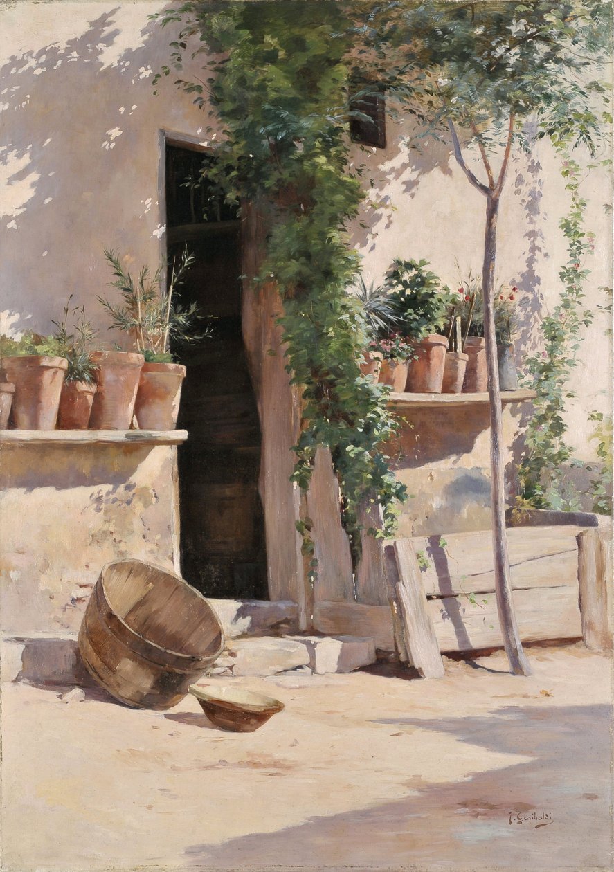 كابينة Lecques (زيت على قماش) بواسطة جوزيف غاريبالدي