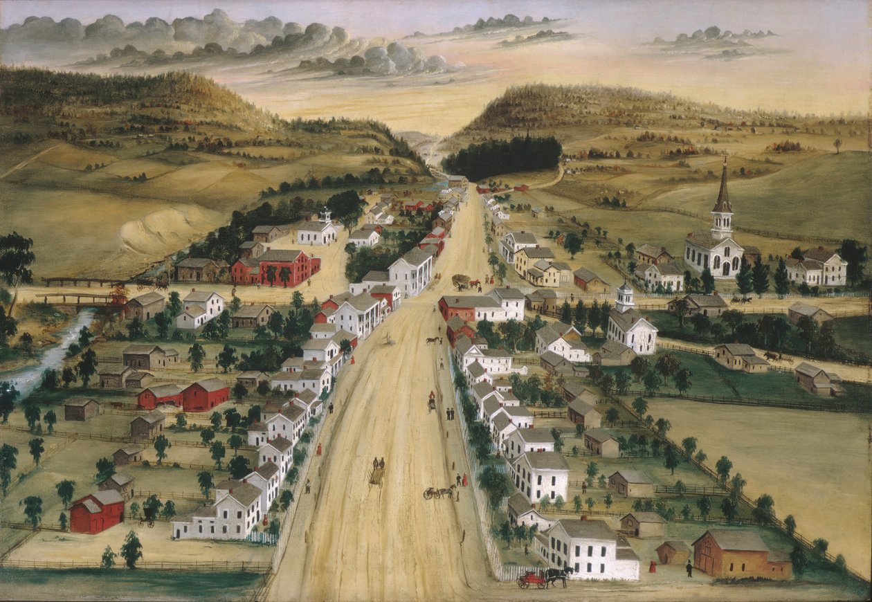 منظر لبوستنكيل ، نيويورك ، كاليفورنيا. 1870. بواسطة جوزيف هيدلي