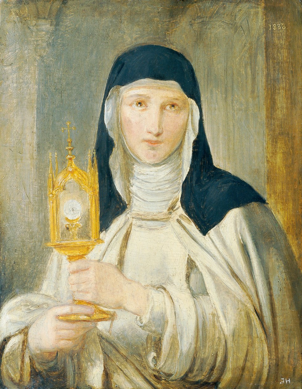 سانت كاترين مع monstrance بواسطة جوزيف هاسلواندر