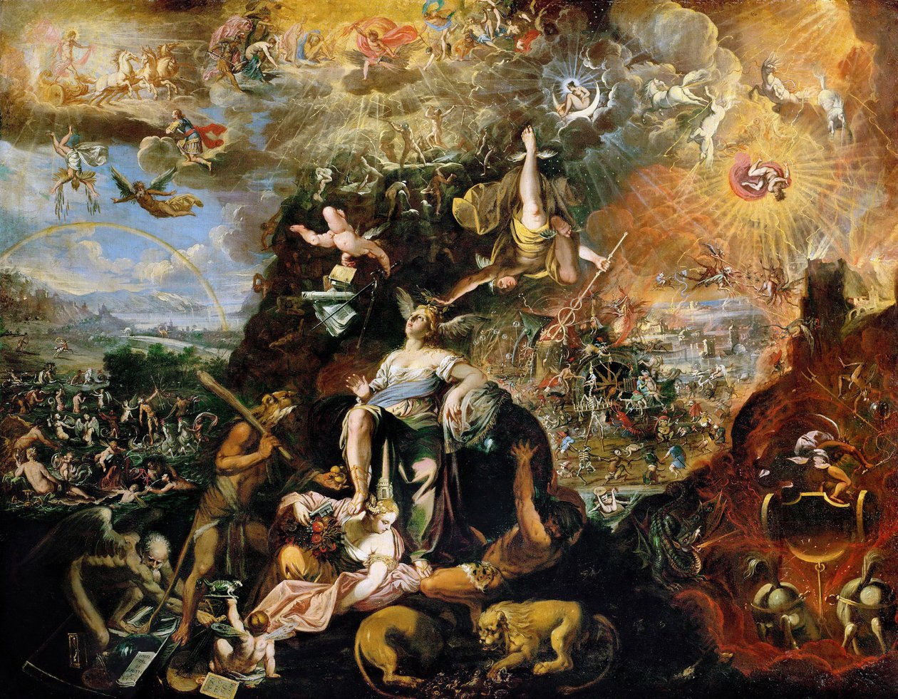 الباروك: Allegory (Apocalypse) par Heintz ، جوزيف ، الأصغر (حوالي 1600 - بعد 1674) بواسطة جوزيف هاينز