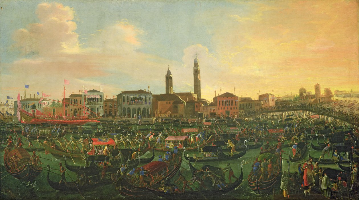 سباق القوارب في مورانو ، 1648 بواسطة جوزيف هاينز الأصغر