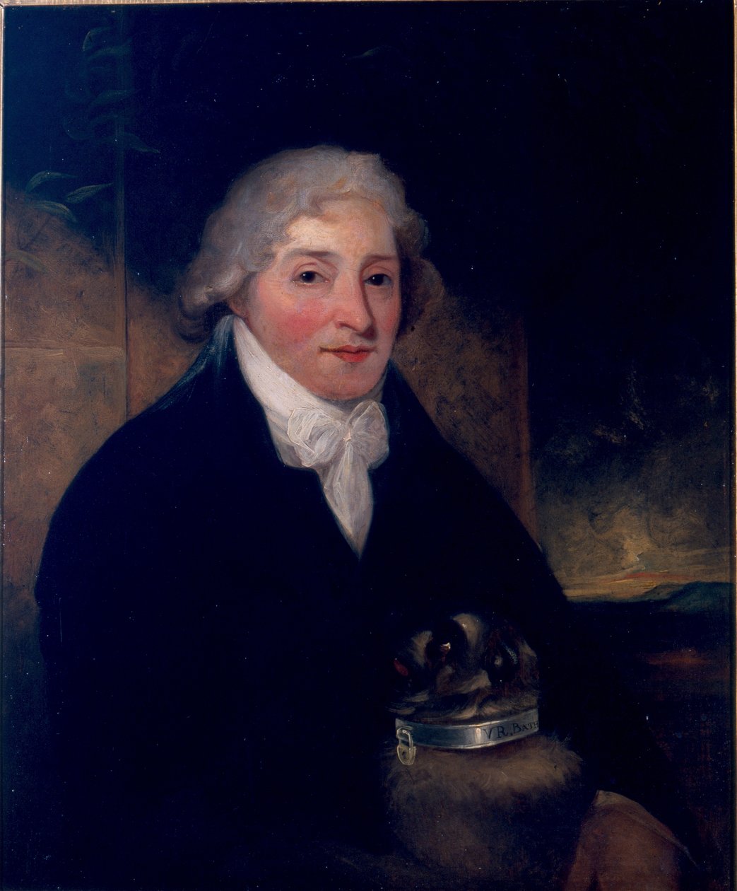 Venanzio Rauzzini مع كلبه ، ترك ، c.1795 بواسطة جوزيف هاتشيسون
