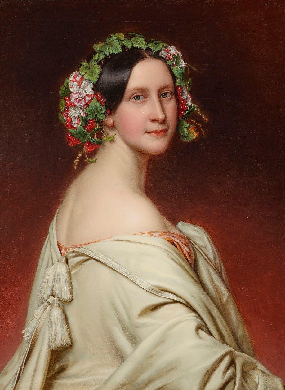 صورة للممثلة شارلوت فون هاغن 1809-1891 ، 1850. بواسطة جوزيف كارل ستيلر