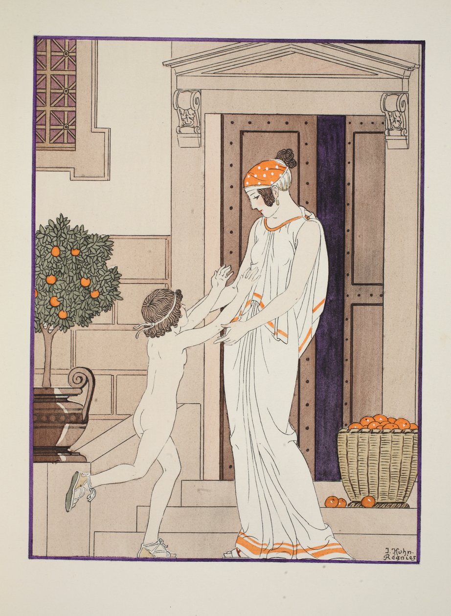 فرحة الطفولة ، رسم توضيحي من "أعمال أبقراط" ، 1934 بواسطة جوزيف كون ريجنير