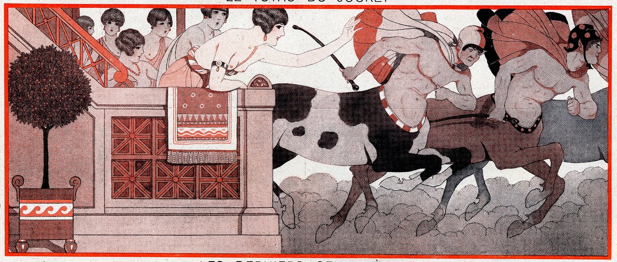 ما كان ، في الفترة الأوليمبية ، Le Prix de Diane - The Last Hundred Meters - توضيح من la Vie Parisienne ، 1927 بواسطة جوزيف كون ريجنير