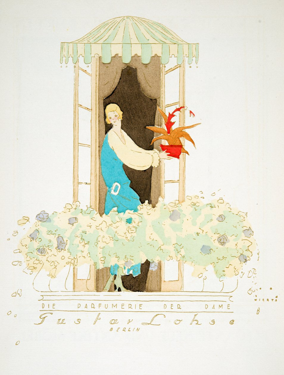 إعلان غوستاف لوهس ، برلين ، من Styl ، pub 1922 (استنسل) بواسطة لذا جوزيف لامبرت ويرتز ويرتز