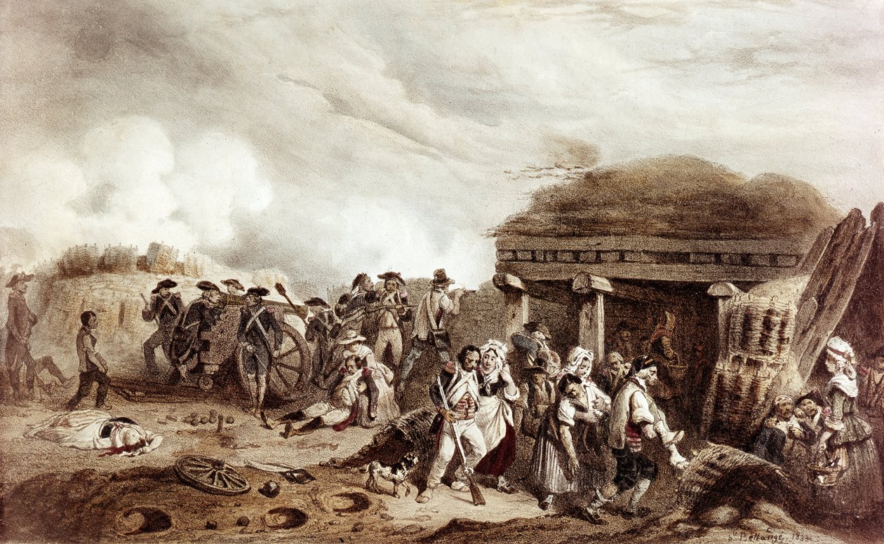 معركة باستان تتعارض مع الفرنسيين بقيادة الجنرال مونسي ضد الإسبان. وقعت المواجهة في وادي بستان في 24 تموز / يوليو بواسطة جوزيف لويس هيبوليت بيلانج