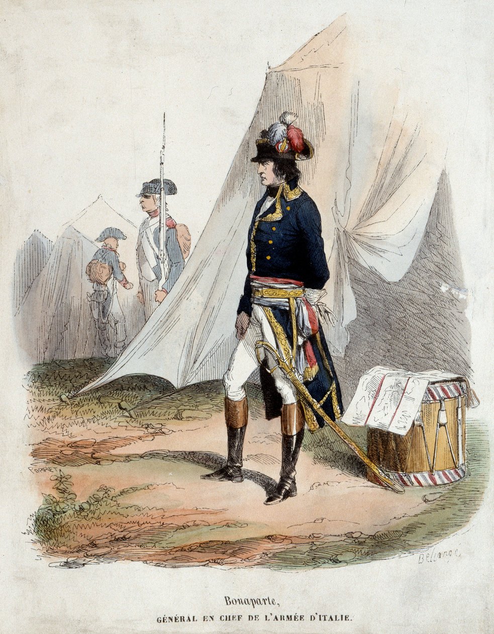 صورة لبونابرت (1769-1821) القائد العام للجيش الإيطالي بواسطة جوزيف لويس هيبوليت بيلانج