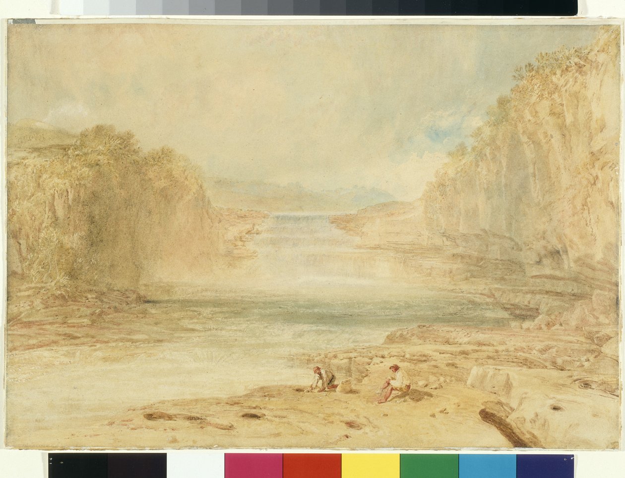 قوة Aysgarth ، ريتشموندشاير (ألوان مائية فوق قلم رصاص على ورق أبيض) بواسطة جوزيف مالورد وليام تورنر