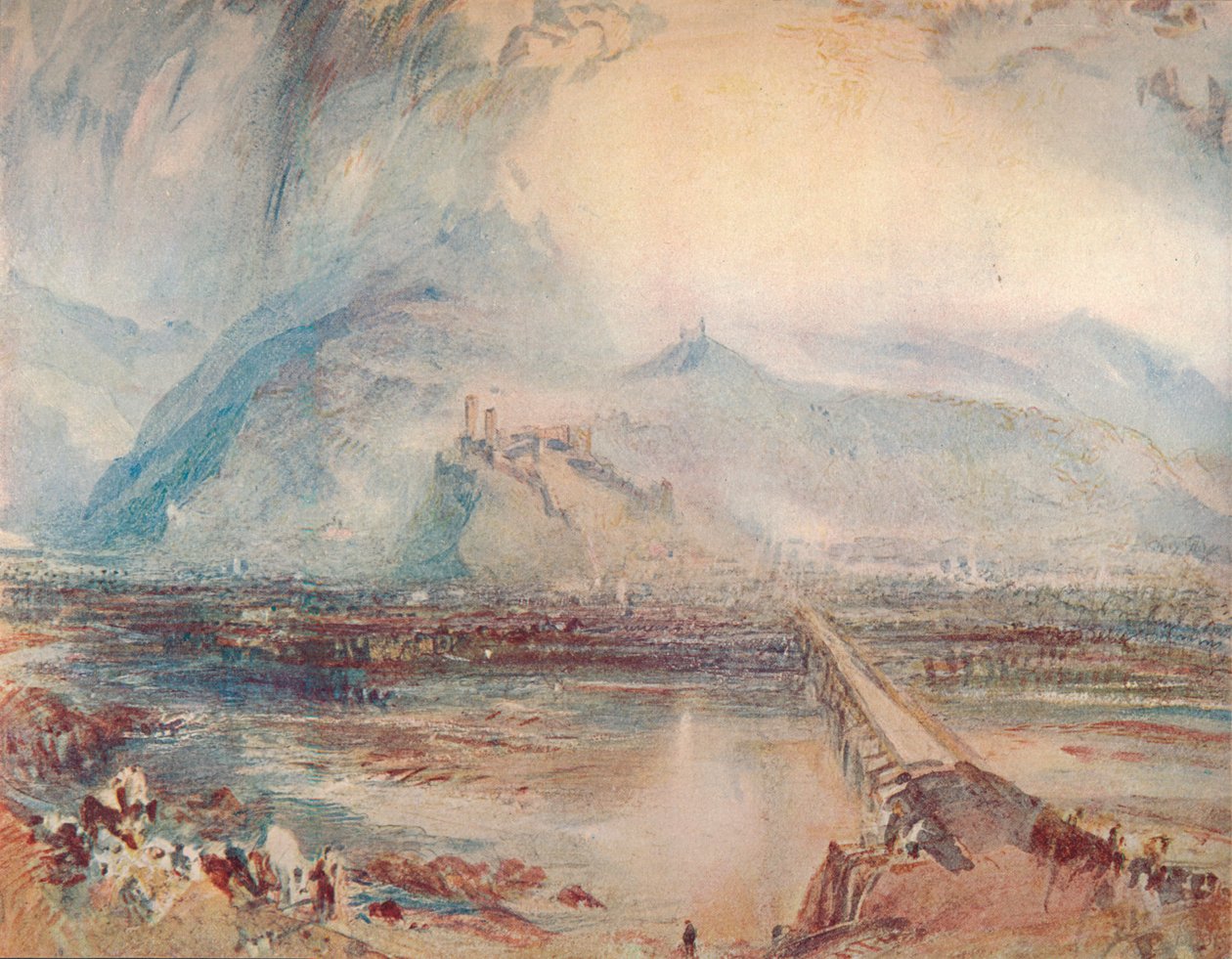 بيلينزونا: من الطريق إلى لوكارنو ، 1909 بواسطة جوزيف مالورد وليام تورنر