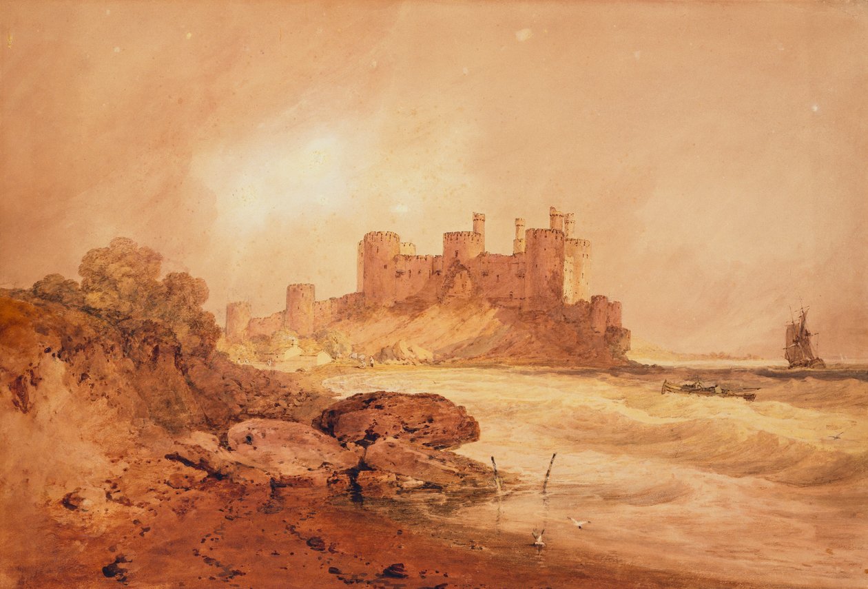 قلعة كونواي ، شمال ويلز ، c.1800 بواسطة جوزيف مالورد وليام تورنر