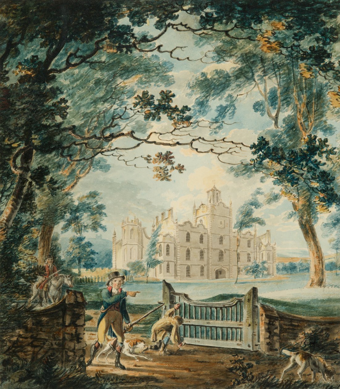 Cote House ، بالقرب من بريستول ، 1792 (مرحاض وقلم على ورق) بواسطة جوزيف مالورد وليام تورنر