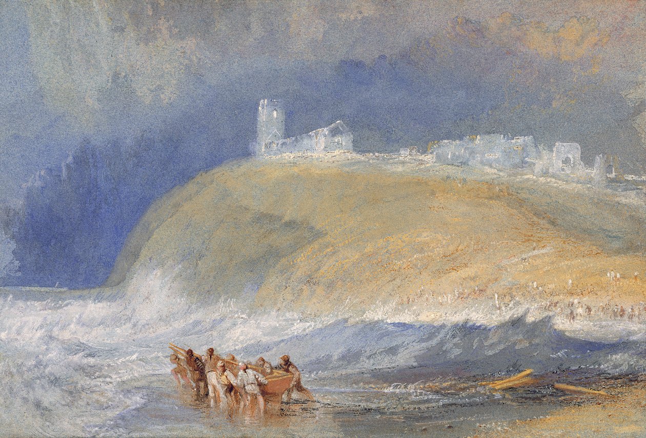 قلعة دونستانبورو ، نورثمبرلاند ، حوالي عام 1829 (ألوان مائية على ورق) بواسطة جوزيف مالورد وليام تورنر