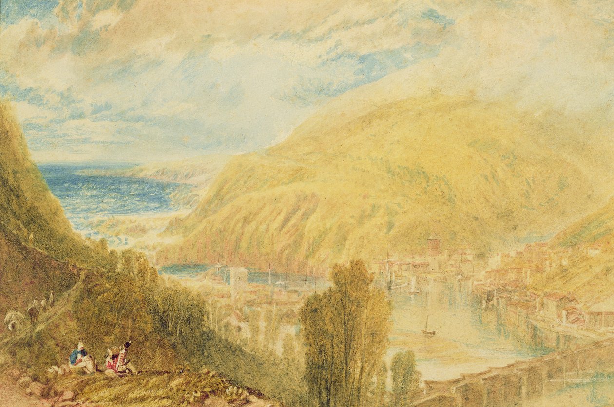 شرق وغرب لوي ، كورنوال ، حوالي عام 1816 (ألوان مائية على ورق) بواسطة جوزيف مالورد وليام تورنر