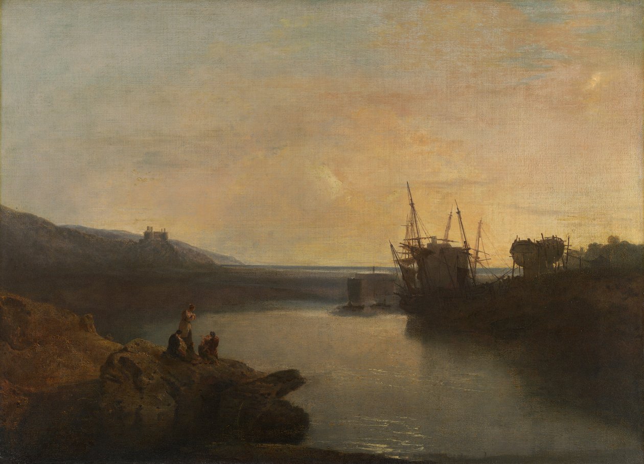 قلعة Harlech ، من Tygwyn Ferry ، Summer